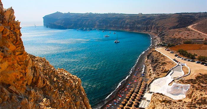 Фото пляжа Меса Пигадия, Санторини